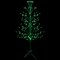 Northlight 4' Pre-Lit Green Slim Profile Cascade Twig Christmas Tree - Green Lights